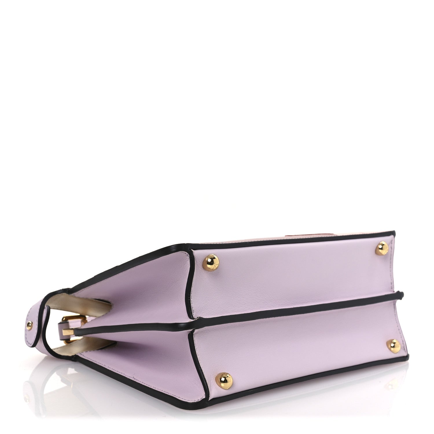 Fendi Vitello Seta Shiny Nappa Dancing Girls Inlay Small Peekaboo I SEE U Satchel Anemone Multicolor 4 of 12