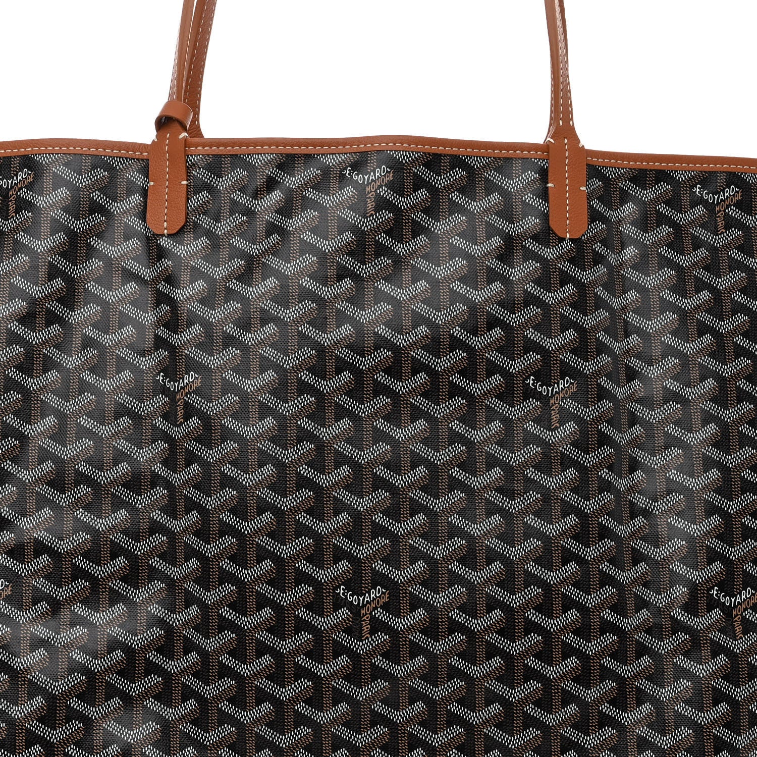 Goyard Goyardine Saint Louis GM Black Gold 10 of 12
