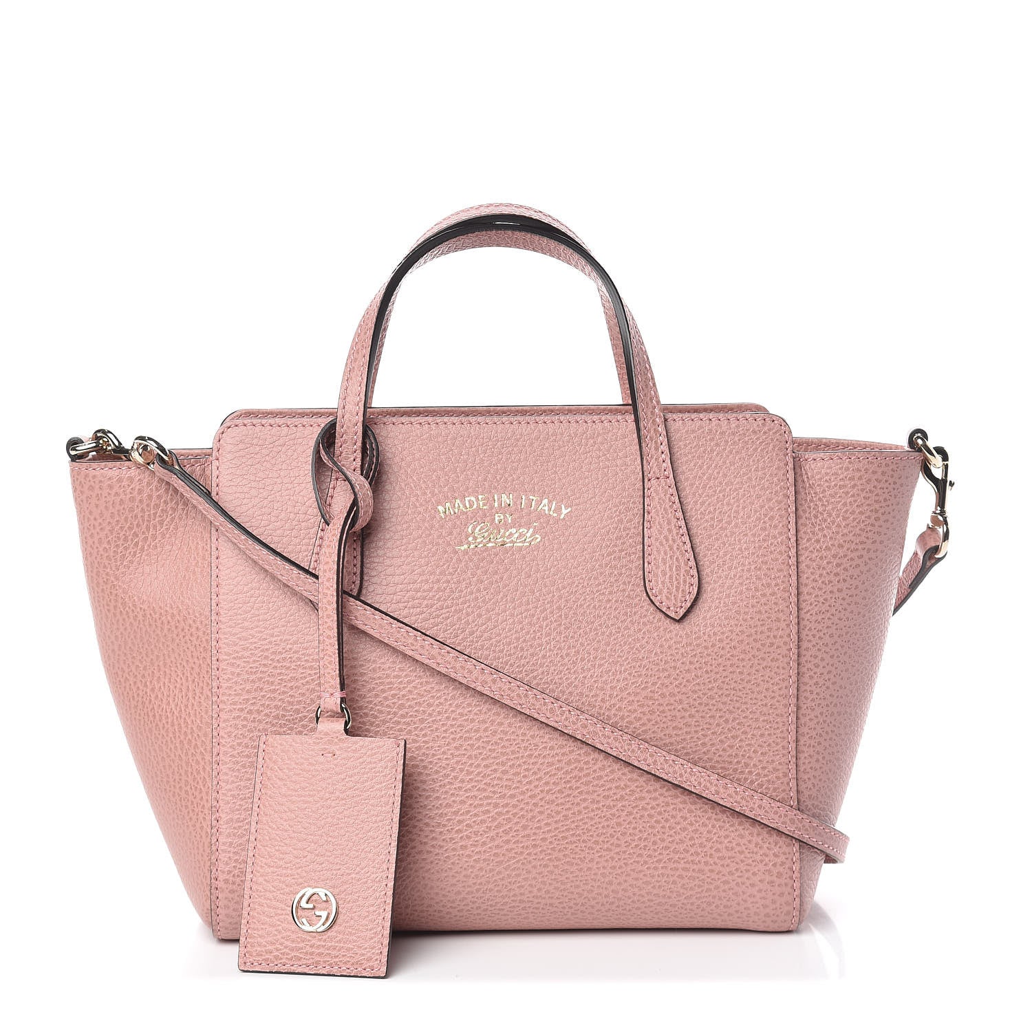 Gucci Dollar Calfskin Mini Swing Top Handle Bag Soft Pink 1 of 12