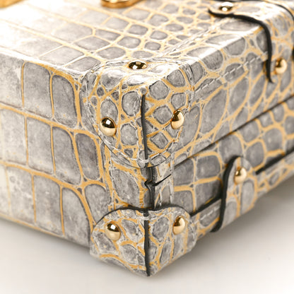 Louis Vuitton Alligator Petite Malle Natural White 9 of 9
