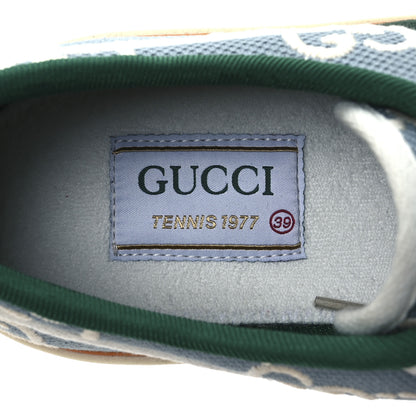 Gucci Cotton GG Monogram Web Womens 1977 Tennis Sneakers 39 Philod Ivory Mystic White 9 of 13