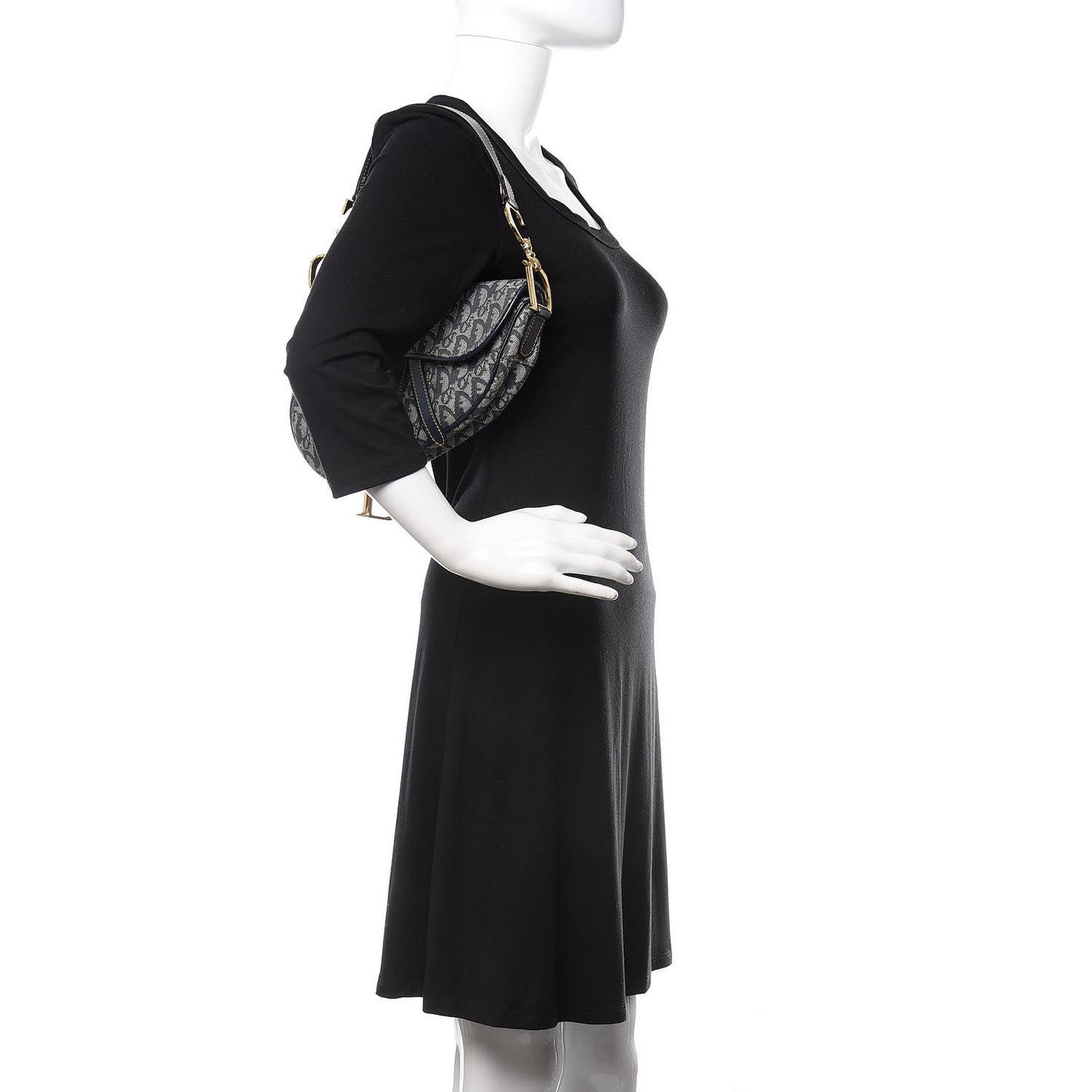 Monogram Saddle Bag Blue