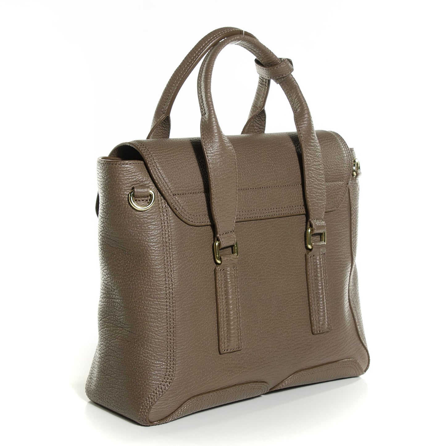 3.1 Textured Calfskin Medium Pashli Satchel Taupe