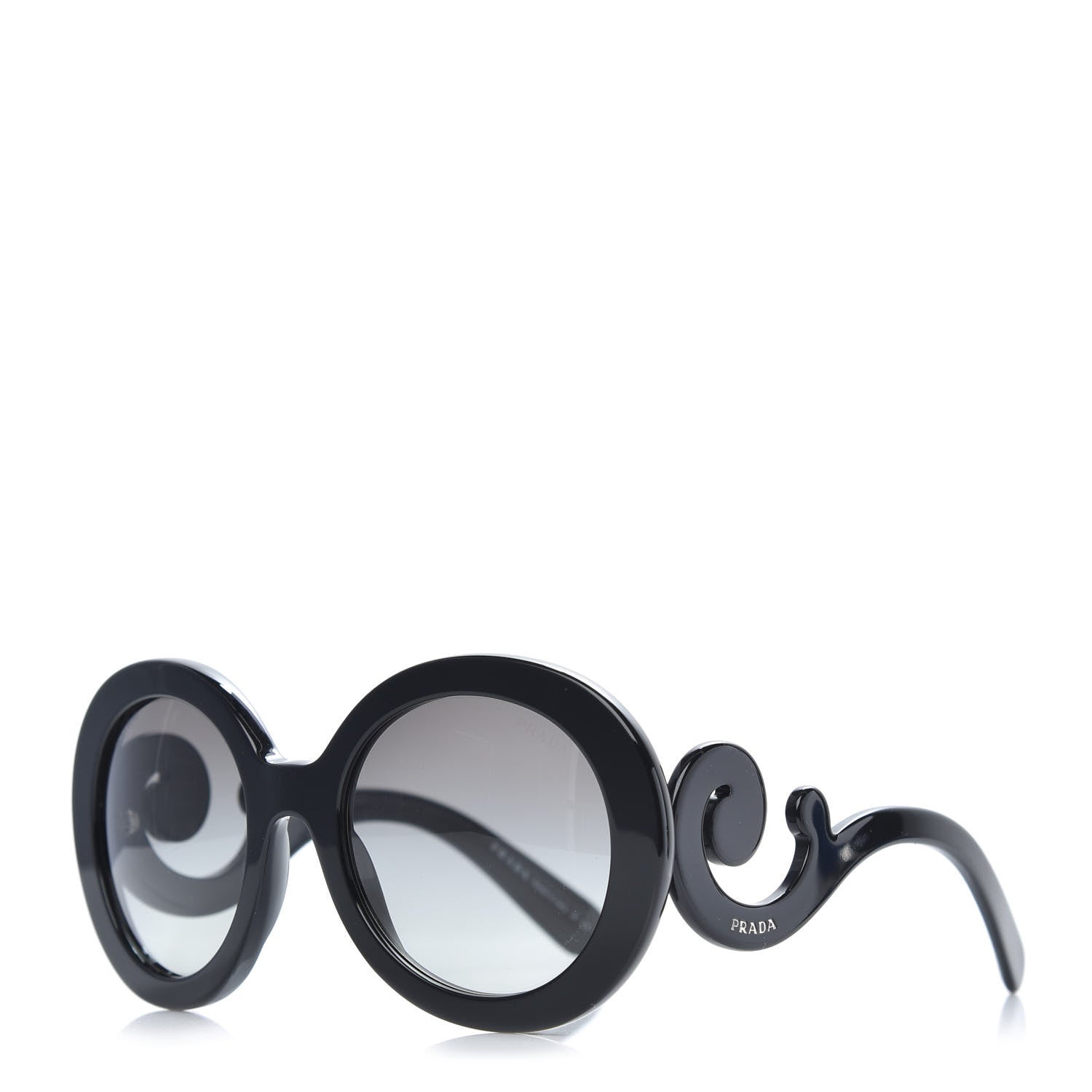 Prada Baroque Sunglasses SPR 27N Black 1 of 8