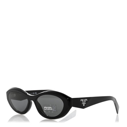 Prada Acetate Oval Sunglasses SPR 26Z Black 1 of 8