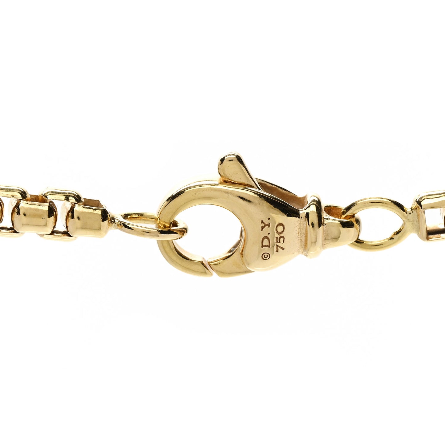 18K Yellow Gold 3.4mm Box Chain Necklace