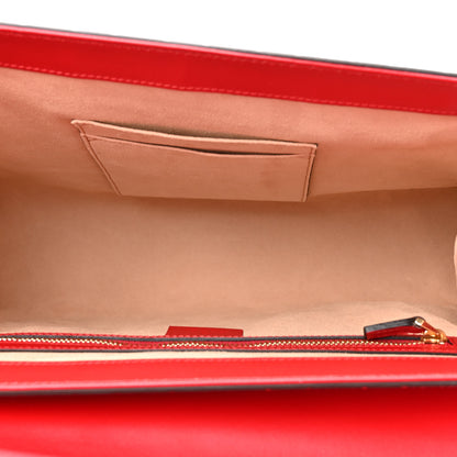 Gucci Guccissima Signature Medium Padlock Top Handle Bag Hibiscus Red 5 of 11