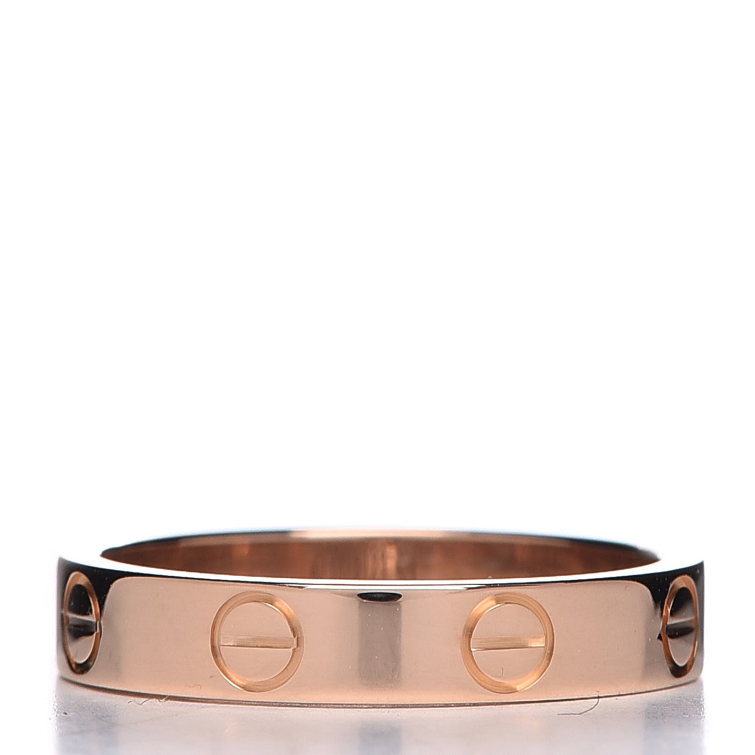 Cartier 18K Pink Gold 3.5mm LOVE Wedding Band Ring 51 5.75 3 of 4
