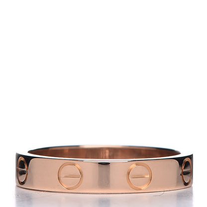Cartier 18K Pink Gold 3.5mm LOVE Wedding Band Ring 51 5.75 3 of 4