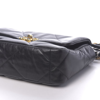 Chanel Lambskin Quilted Medium 19 Flap Black 10 of 11