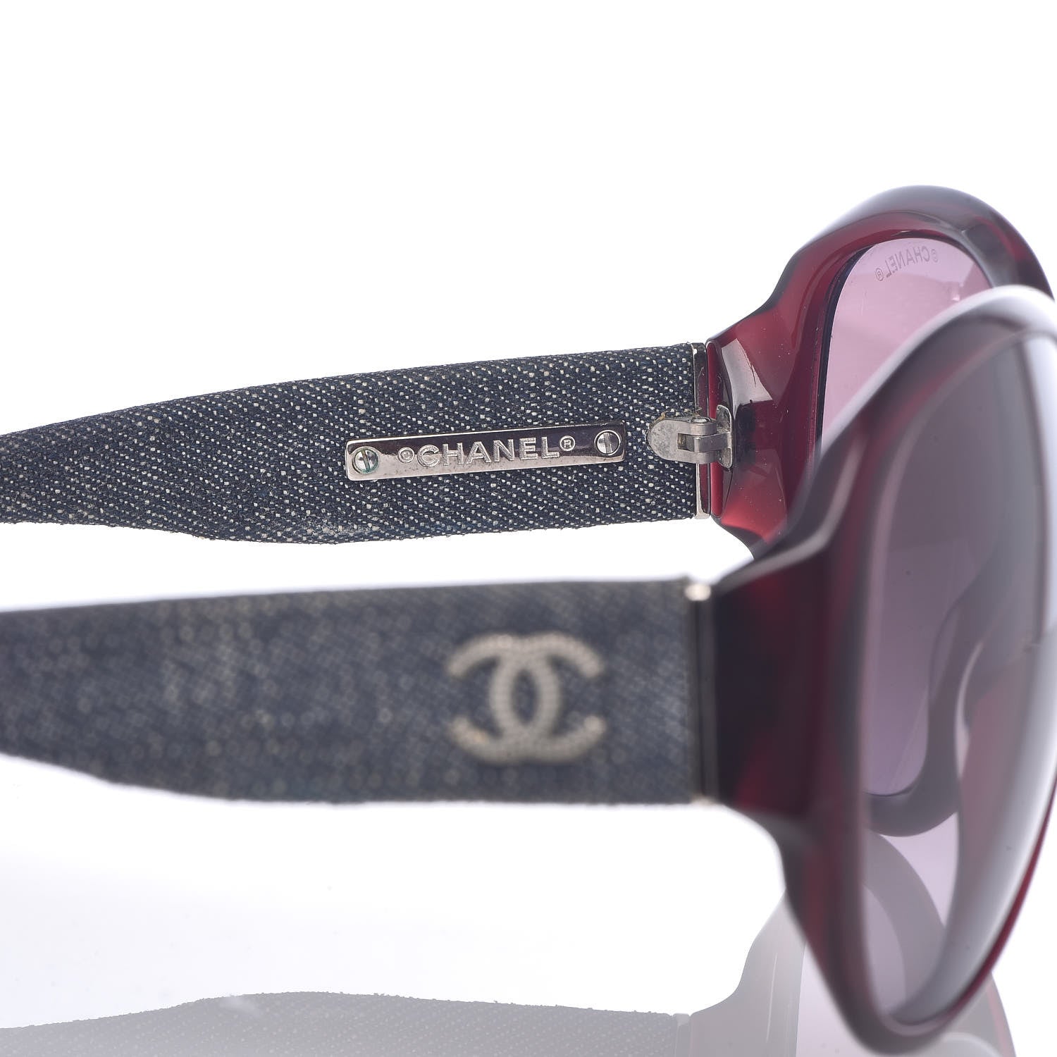 Chanel Denim CC Sunglasses 5163 Red 5 of 7