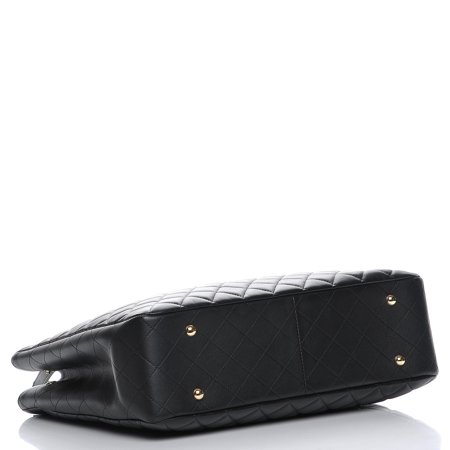 Calfskin Quilted Timeless Tote Black