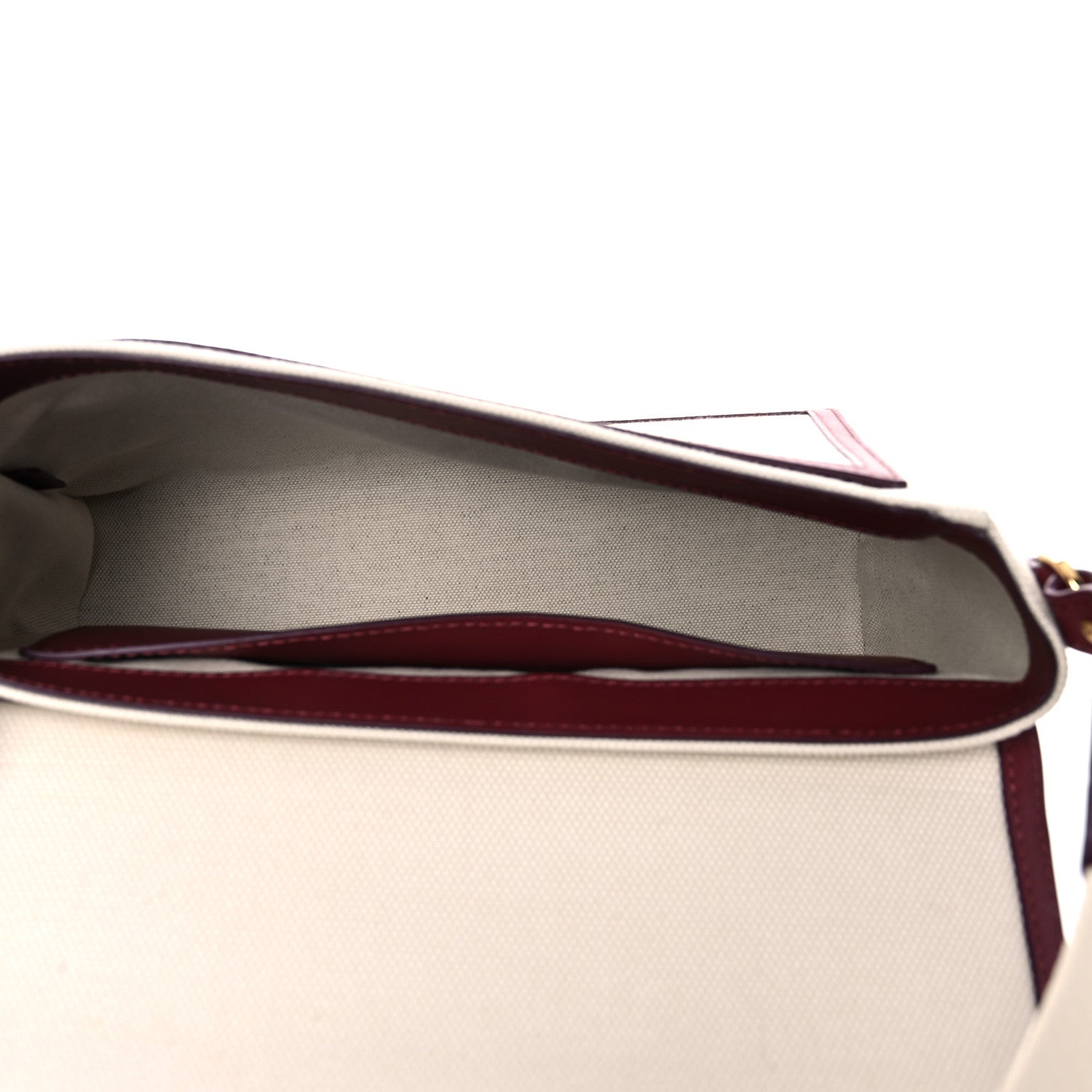 Burberry Canvas Horseferry Print Note Crossbody Bag Natural Tan Fiery Red 5 of 13