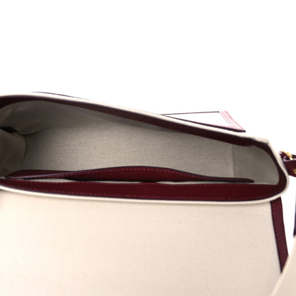 Burberry Canvas Horseferry Print Note Crossbody Bag Natural Tan Fiery Red 5 of 13