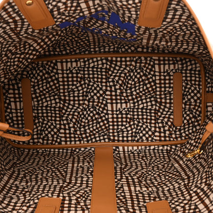 MCM Visetos Large Liz Reversible Shopper Tote Cognac 9 of 16