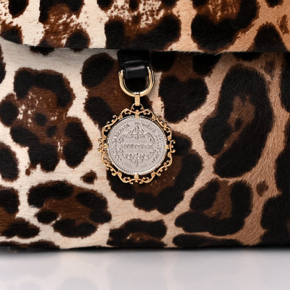 Dolce & Gabbana Calf Hair Leopard Print Large Miss Sicily Satchel Naturale 6 of 10