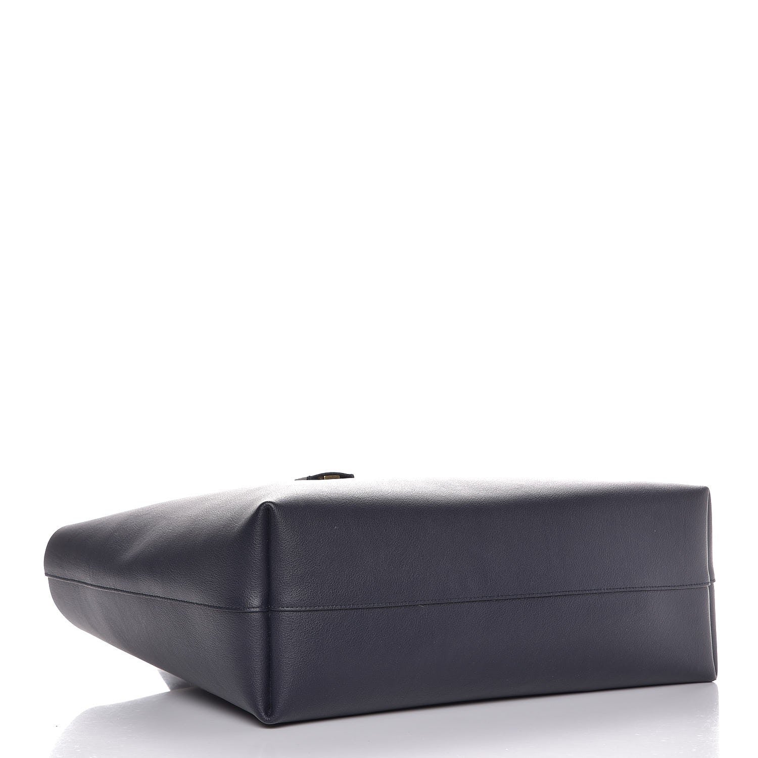 Saint Laurent Calfskin Large Shopping Tote Deep Marine 4 of 9