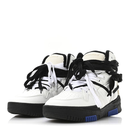 Saint Laurent Calfskin Smith High Top Sneakers 42 White Black 8 of 16