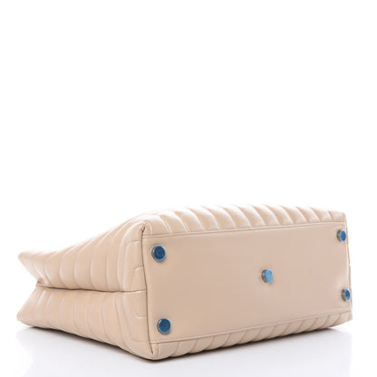 Saint Laurent Calfskin Y Quilted Monogram Large Loulou Shopper Nude Powder 4 of 14