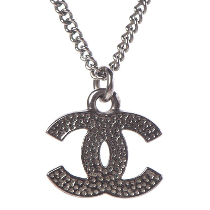 Chanel Crystal CC Necklace Silver 5 of 7