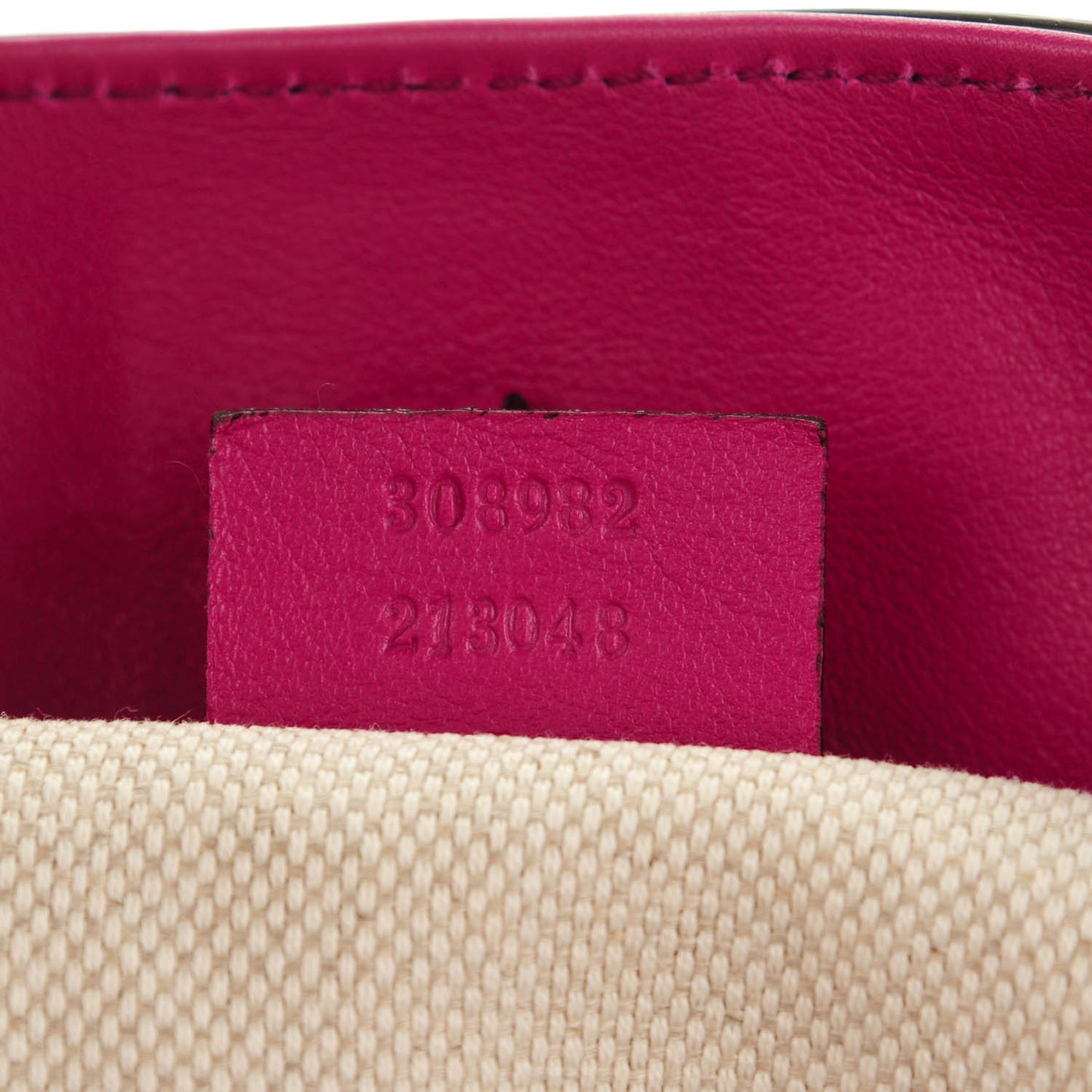Vernice Naplack Medium Soho Chain Shoulder Bag Bright Bouganville
