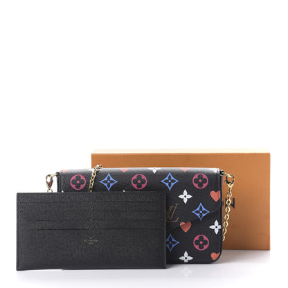 Louis Vuitton Game On Felicie Chain Wallet Black 10 of 10