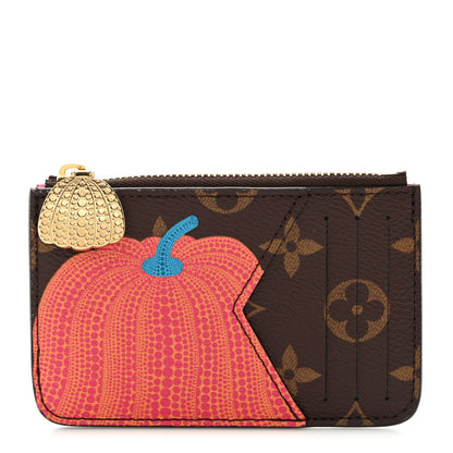 Louis Vuitton LV X YK Monogram Kusama Pumpkin Zipped Romy Card Holder 1 of 7