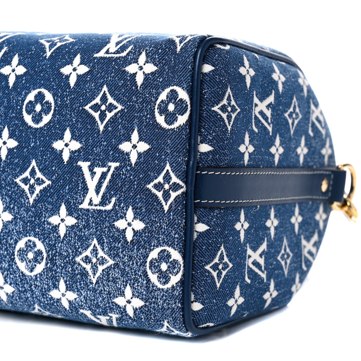 Louis Vuitton Monogram Jacquard Denim Speedy Bandouliere 25 Bleu 8 of 8