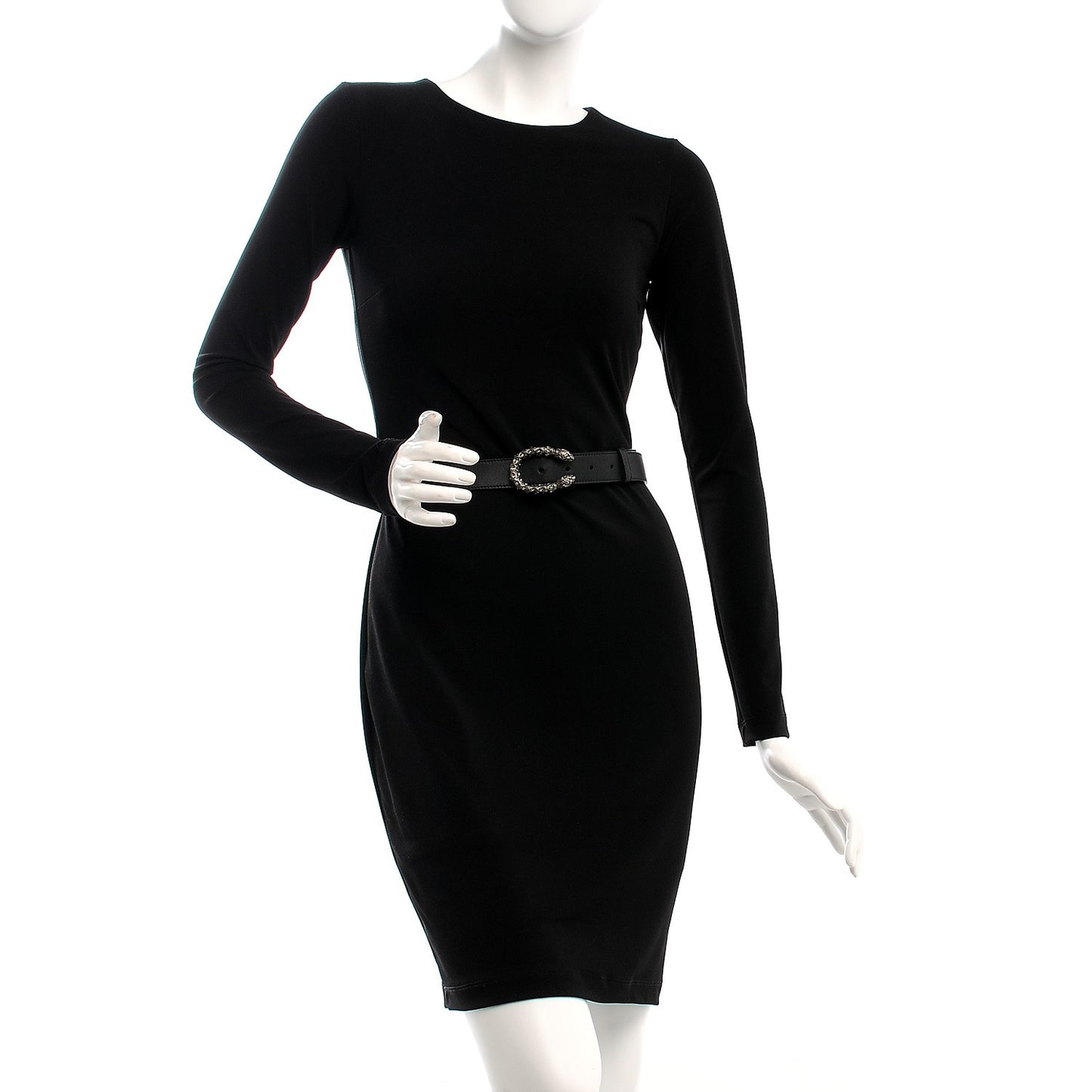 Moon Calfskin Crystal Dionysus 30mm Belt 105 42 Black Black Diamond