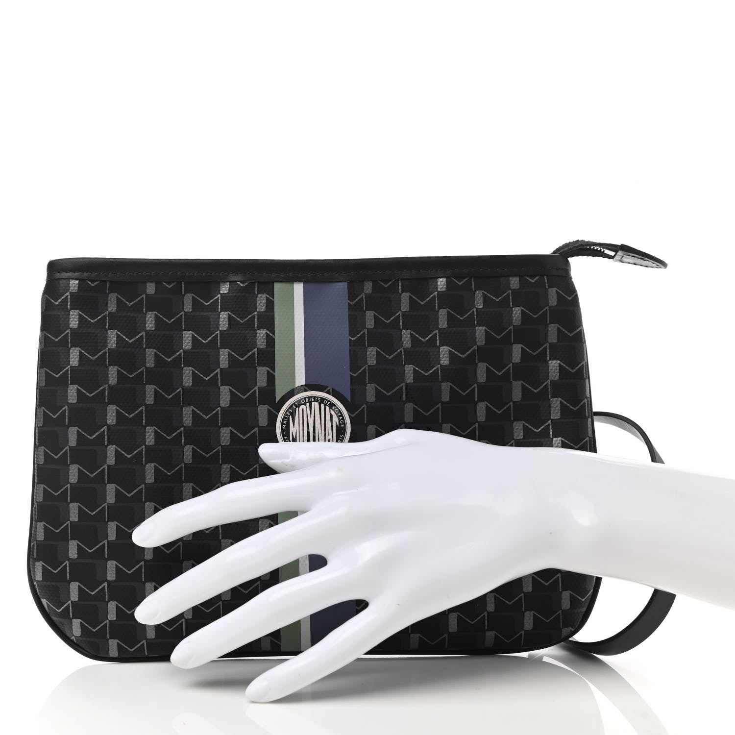 Moynat Toile 1920 Oh! Trousse Pm Pouch Carbon Silver 2 of 6