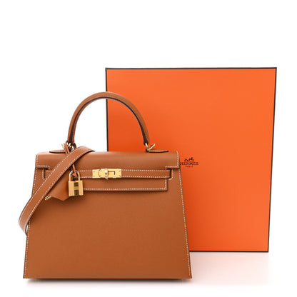 Hermes Epsom Kelly Sellier 25 Gold 11 of 11
