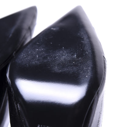 Saint Laurent Shiny Eel Teddy High Vamp 105 Pumps 42 Black 12 of 14