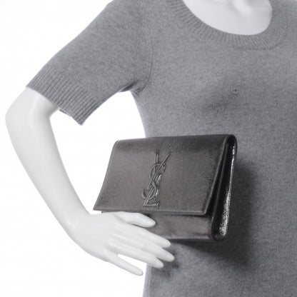 Saint Laurent Metallic Belle de Jour Clutch Silver 2 of 8