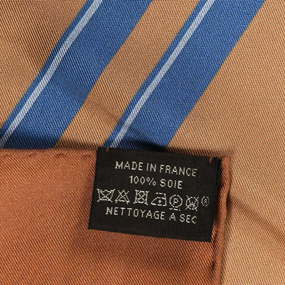 Hermes Silk Brides de Gala Double Face Scarf 90 Tabac Jaune Multicolor 3 of 4