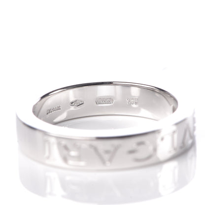 Bulgari 18K White Gold Diamond B.Zero1 Essential Band Ring 50 5.25 4 of 4