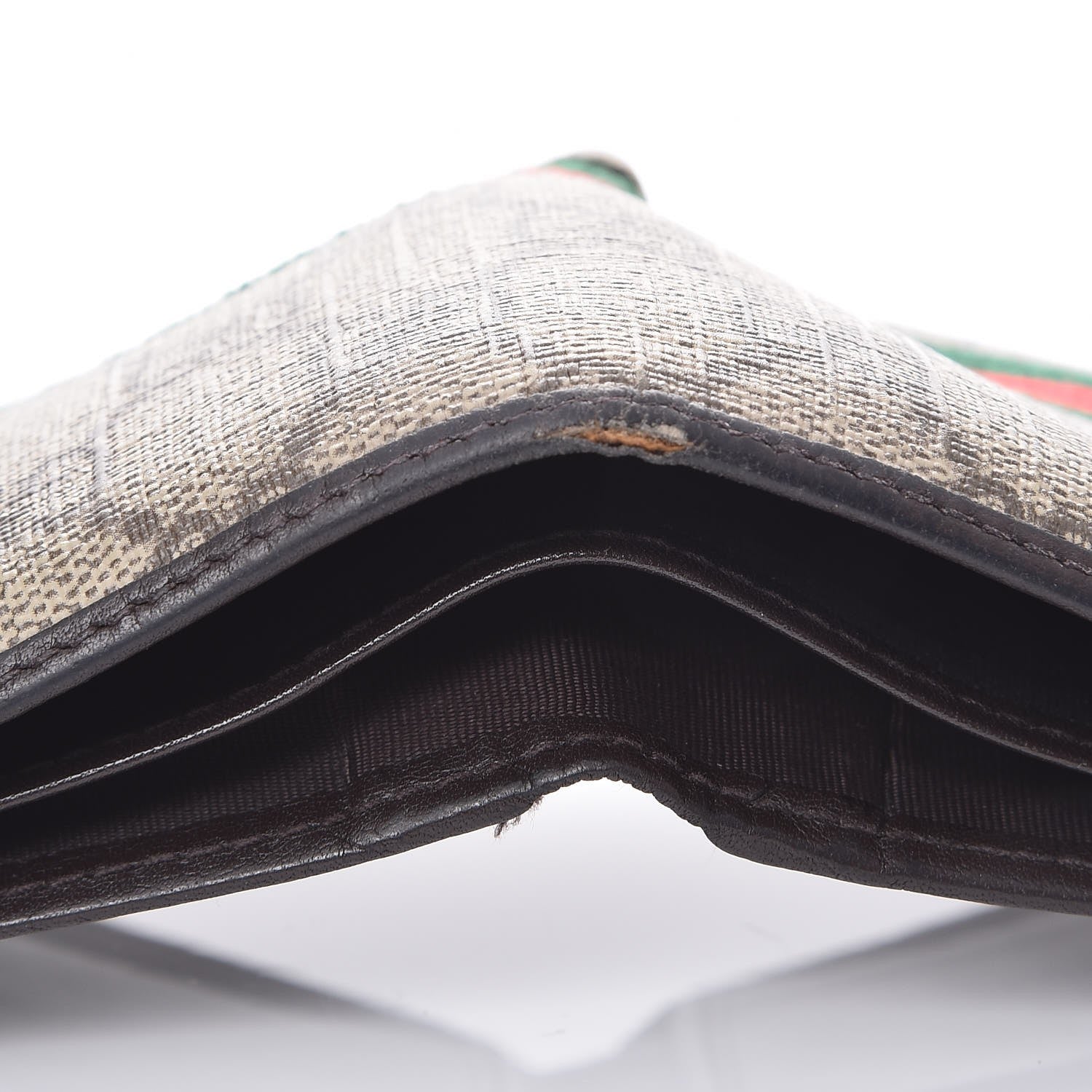 Gucci GG Plus Monogram Web Bi-Fold Wallet Dark Brown 9 of 10