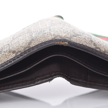 Gucci GG Plus Monogram Web Bi-Fold Wallet Dark Brown 9 of 10
