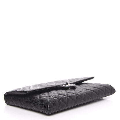 Chanel Caviar Quilted Flap Clutch Black 4 of 10