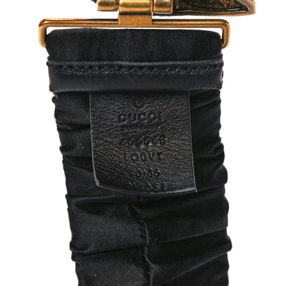 Gucci Satin Fox Head Buckle Belt 90 36 Black 3 of 4