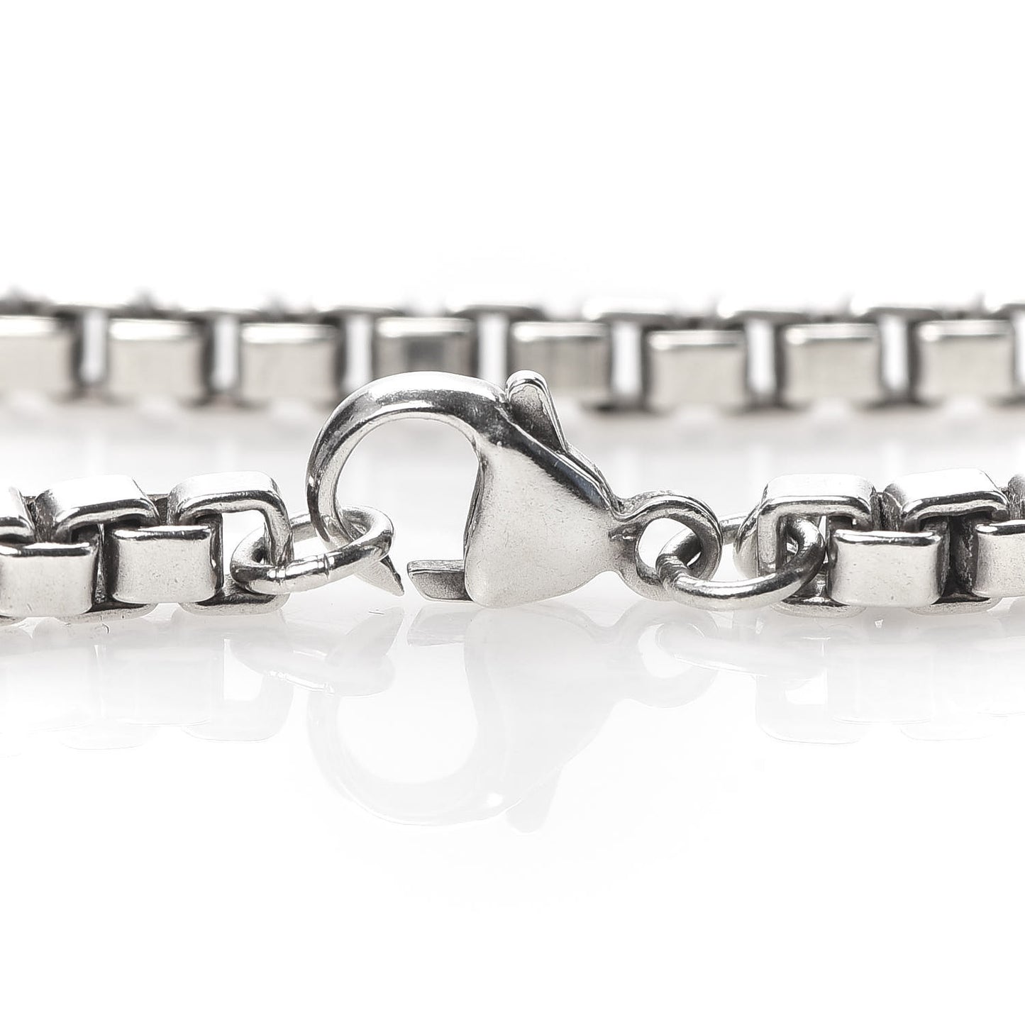 Sterling Silver 4mm Venetian Link Bracelet