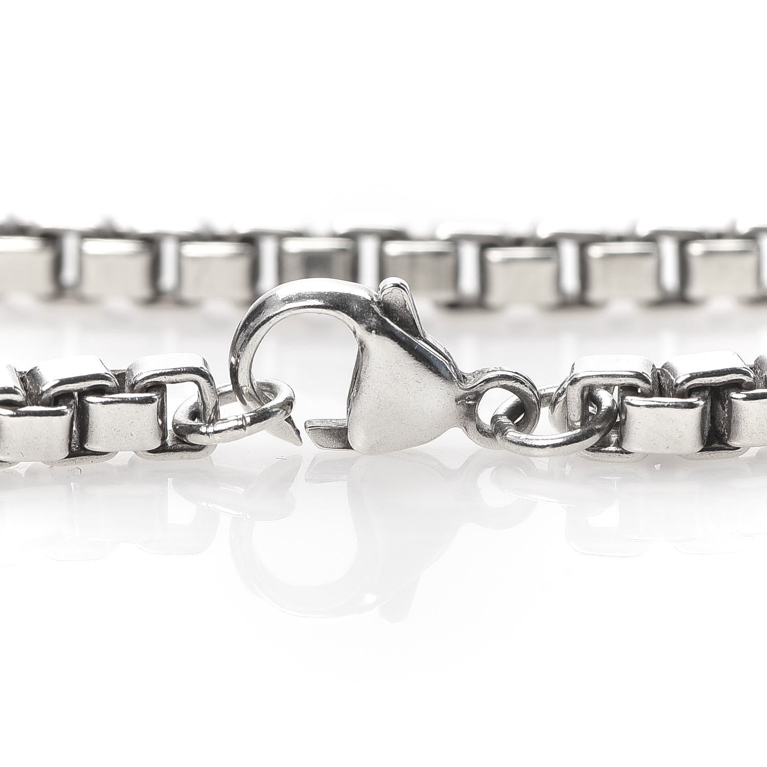 Tiffany Sterling Silver 4mm Venetian Link Bracelet 4 of 6