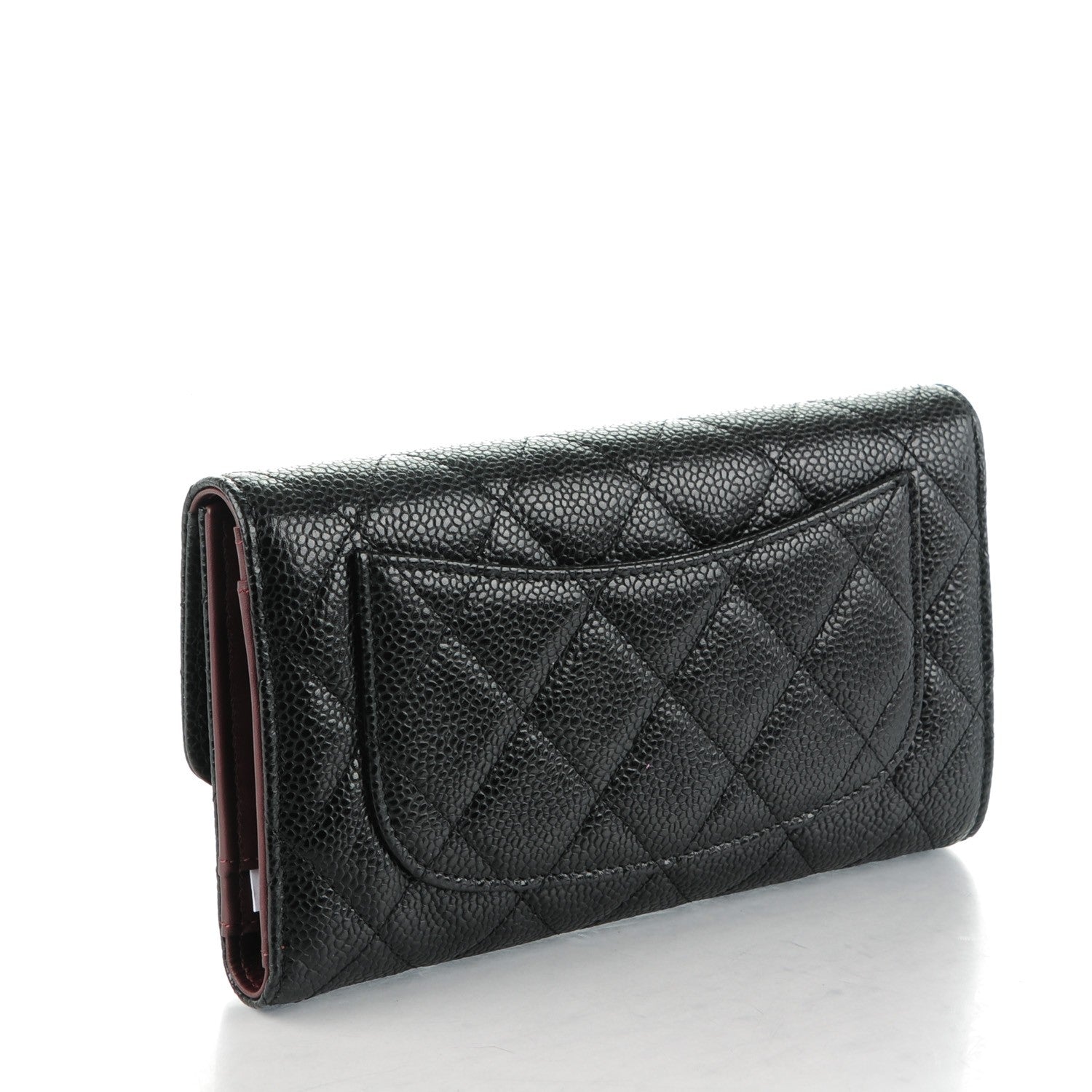 Chanel Caviar Quilted Large Flap Wallet Black 3 of 8
