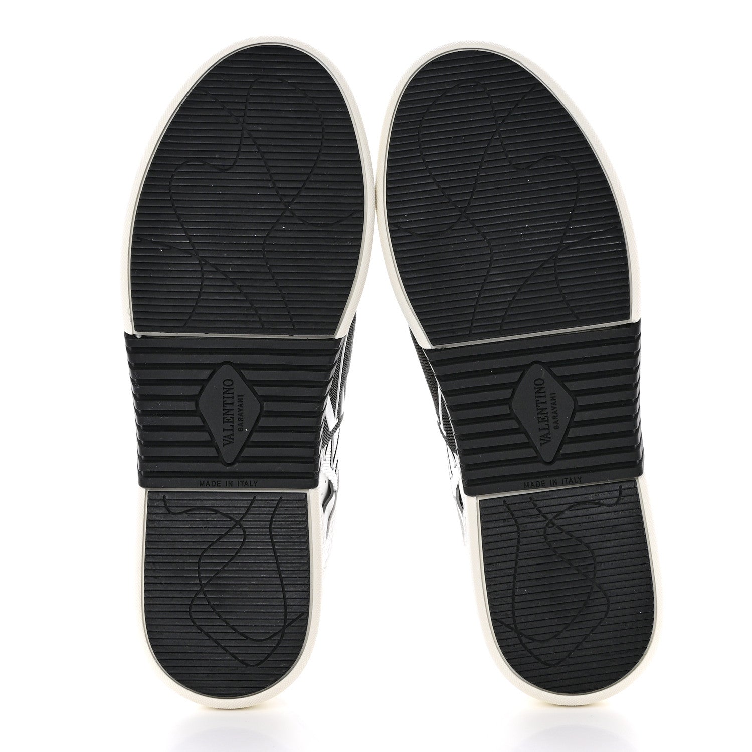 Valentino Garavani Calfskin Womens VL7N Sneakers 39.5 Black White 5 of 9