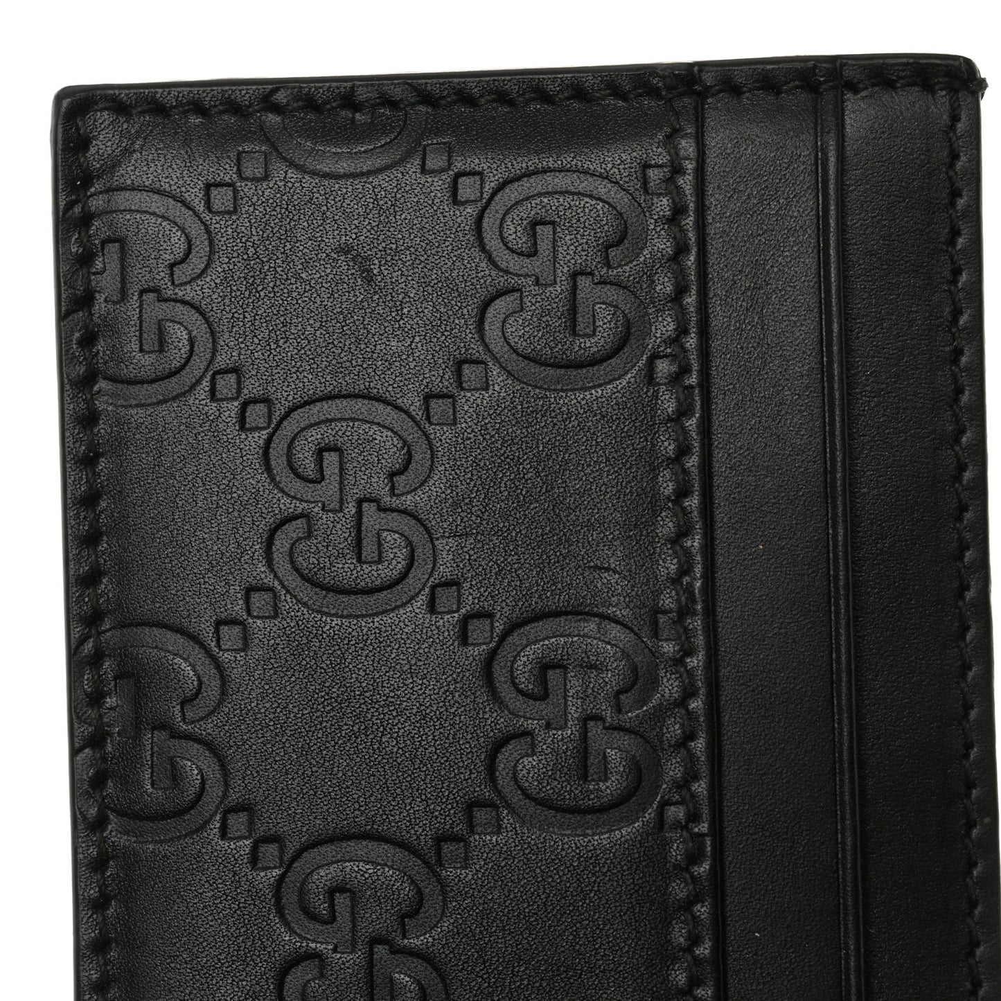 Microguccissima Card Holder Money Clip Black