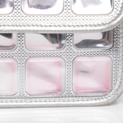 Chanel Vinyl Large Ice Cube Flap Silver 8 of 15