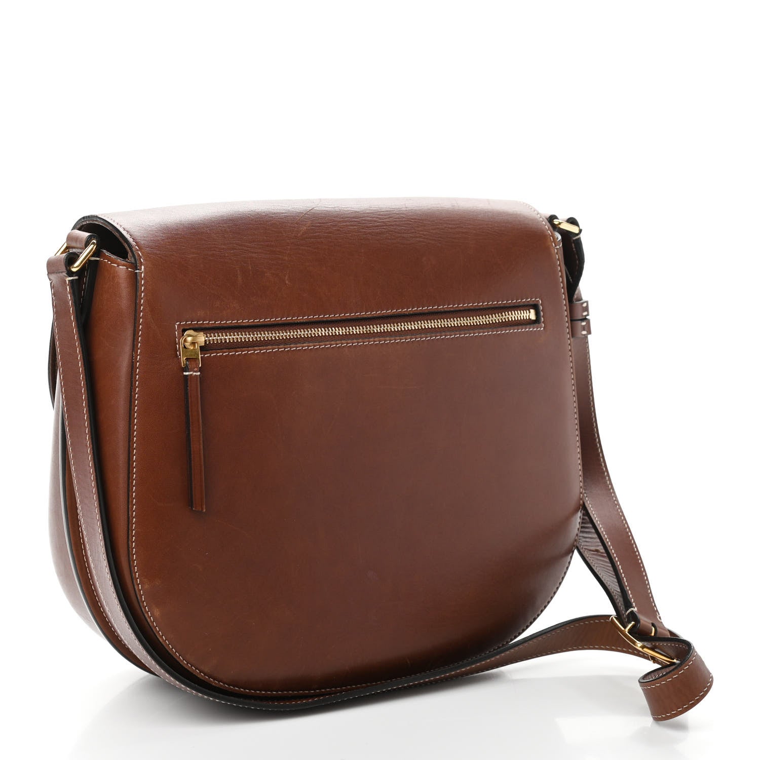 Celine Supersoft Calfskin Medium Trotteur Chestnut 2 of 11