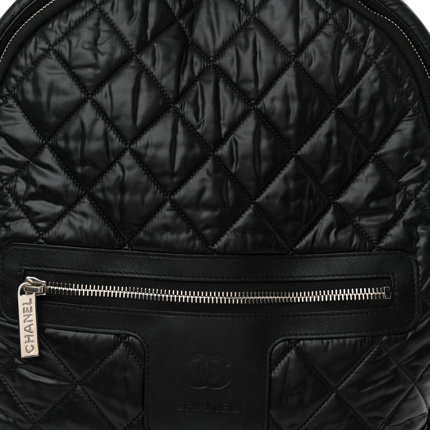 Chanel Nylon Quilted Coco Cocoon Backpack Black 8 of 10