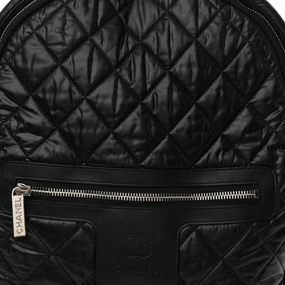 Chanel Nylon Quilted Coco Cocoon Backpack Black 8 of 10
