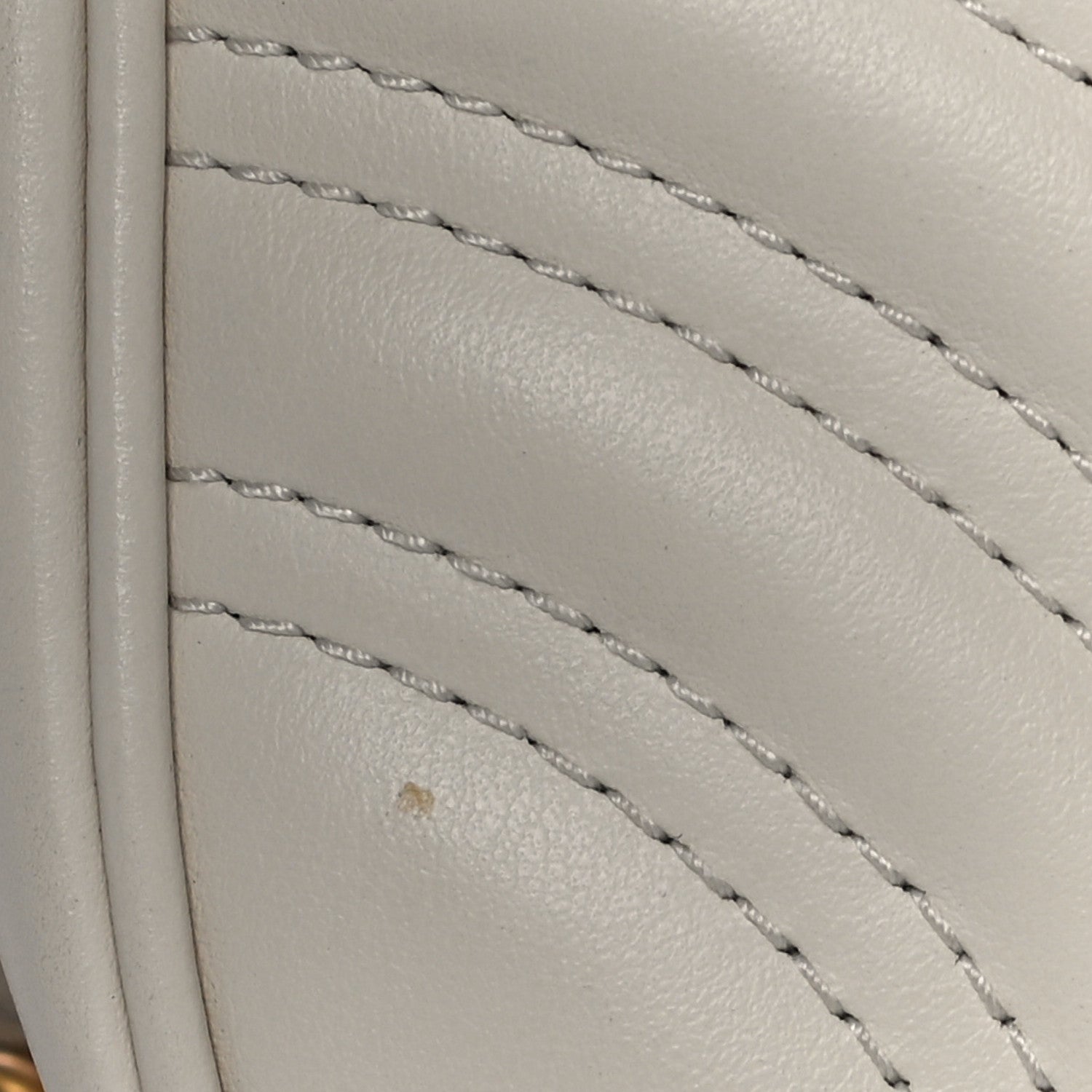 Gucci Calfskin Matelasse Mini GG Marmont Shoulder Bag White 7 of 21