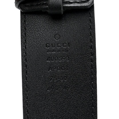 Gucci Calfskin Double G 40mm Belt 75 30 Black 3 of 4